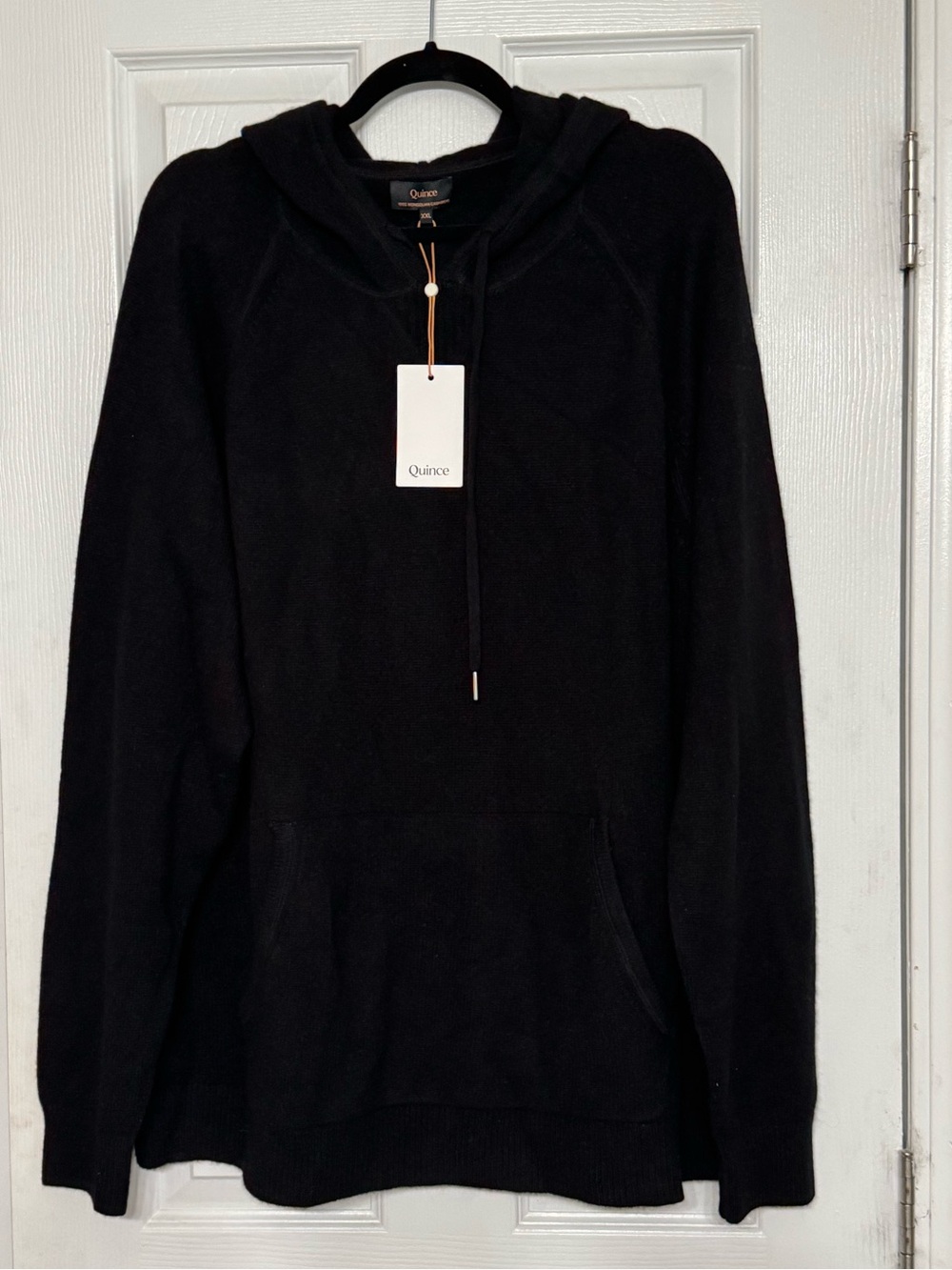 Quince Men's Black Cashmere Hoodie Sweater XXL